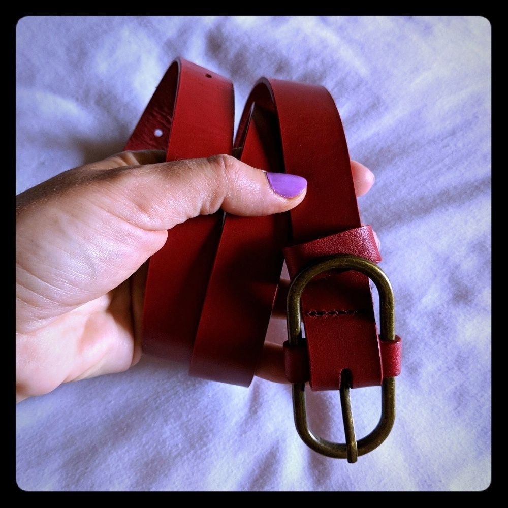 Beautiful Bright Red Belt